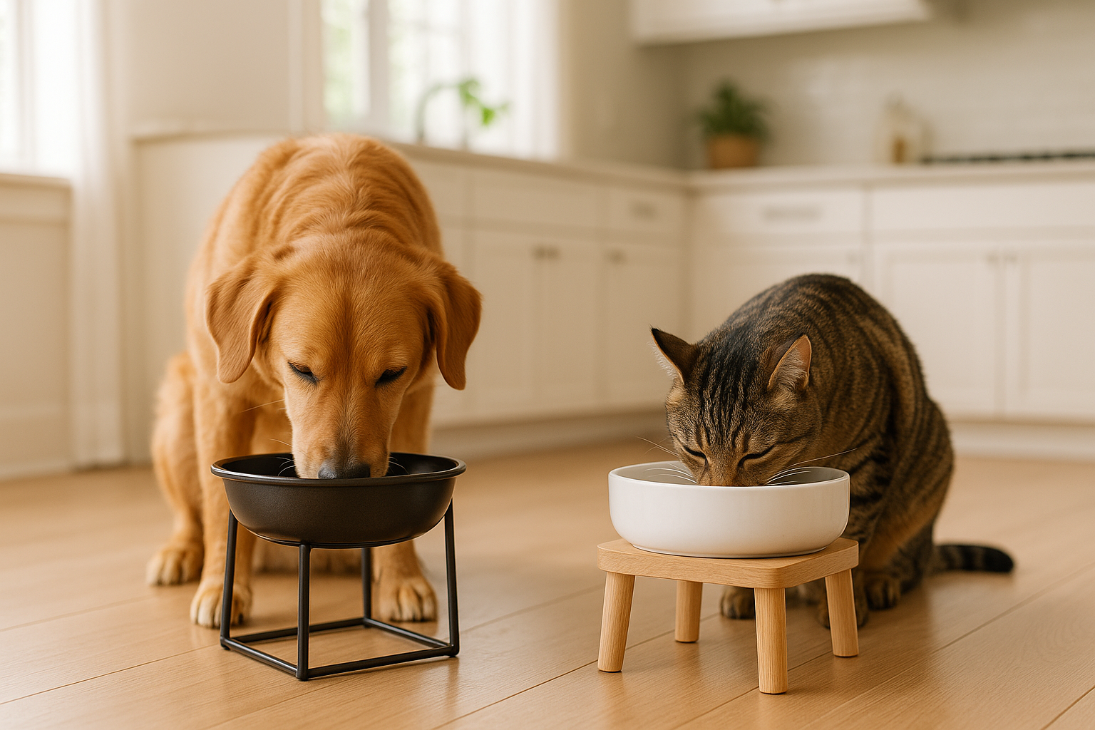 Ciotole rialzate per cani e gatti: vantaggi per la salute e come sceglierle