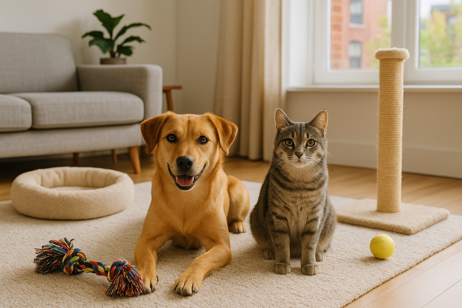 Vivere con animali in città: strategie per gestire spazi piccoli e bisogni dei pet